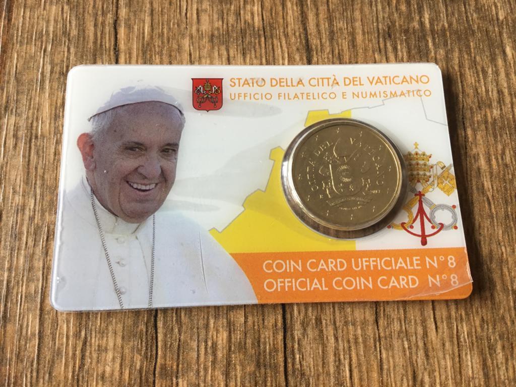 Munt 50 euro cent 2017 Vaticaan unc, Ophalen of Verzenden, Vaticaanstad, 50 cent