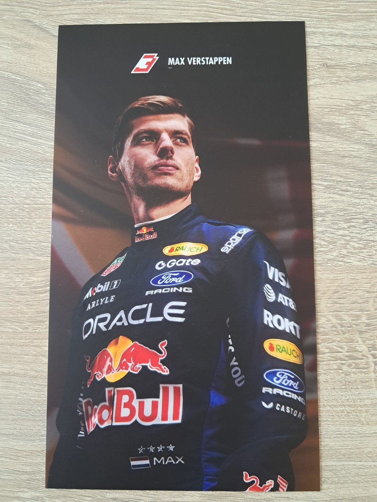 Max Verstappen Red Bull Racing Handtekening Kaart, Verzenden, Nieuw, Formule 1