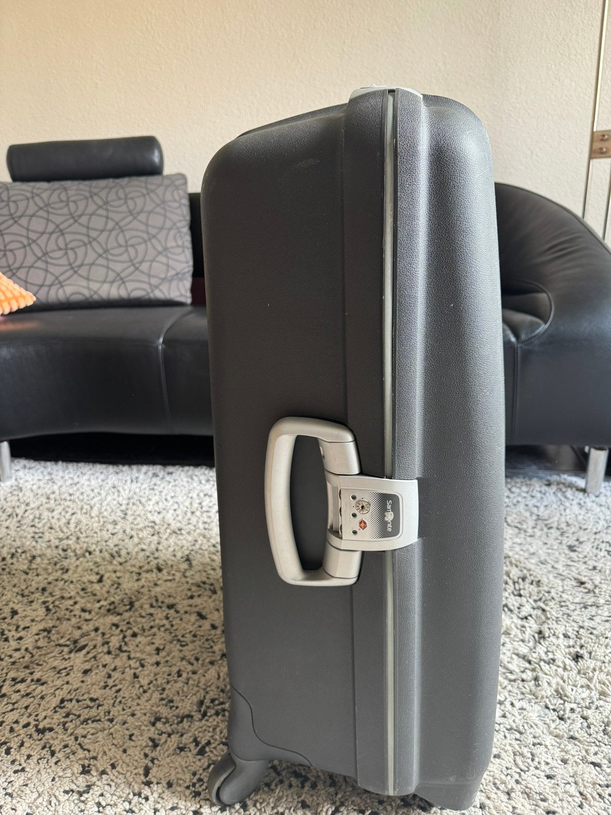 Samsonite Koffer - Grijs, Gebruikt, Hard kunststof, Slot, Minder dan 35 cm