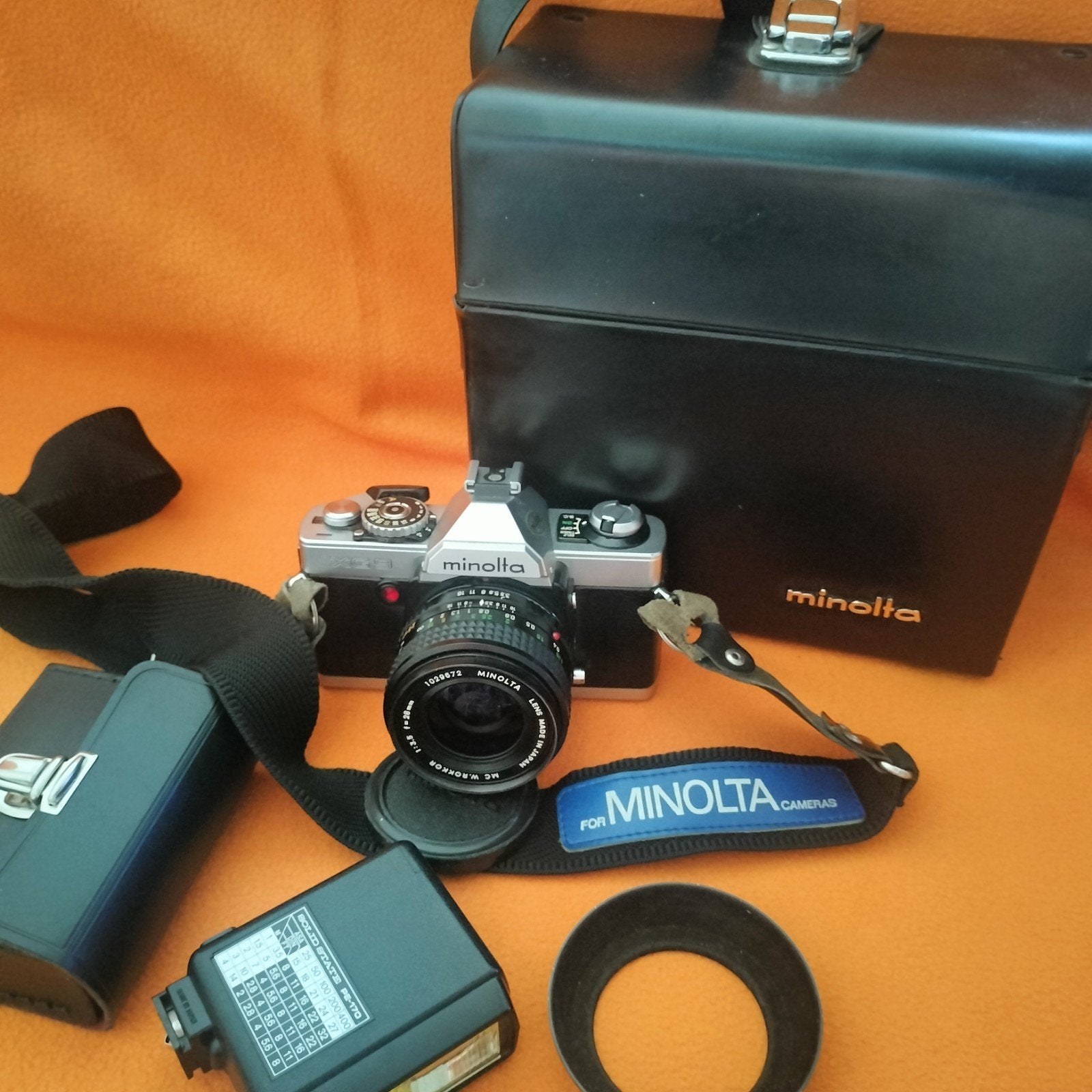 Minolta XG 9 MD 28mm 3.5 W.Rokkor XG9, Audio, Tv en Foto, Fotocamera's Analoog, Ophalen of Verzenden, Gebruikt, Spiegelreflex
