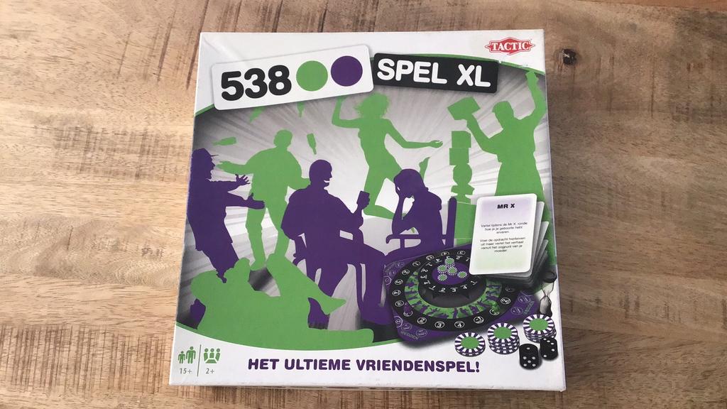 538 spel XL, Vijf spelers of meer, Ophalen of Verzenden, Gebruikt