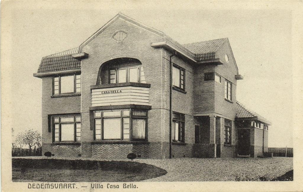 Dedemsvaart. - Villa Casa Bella. - B-keus - ongelopen, Ophalen of Verzenden, 1920 tot 1940, Ongelopen, Noord-Brabant