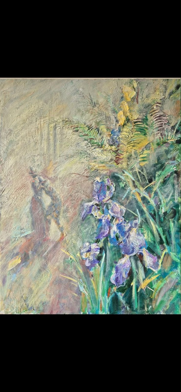 Verlangen naar liefde - Origineel olieverfschilderij 90x70cm, Ophalen, Overig onderwerp, Handgeschilderd, Olieverf