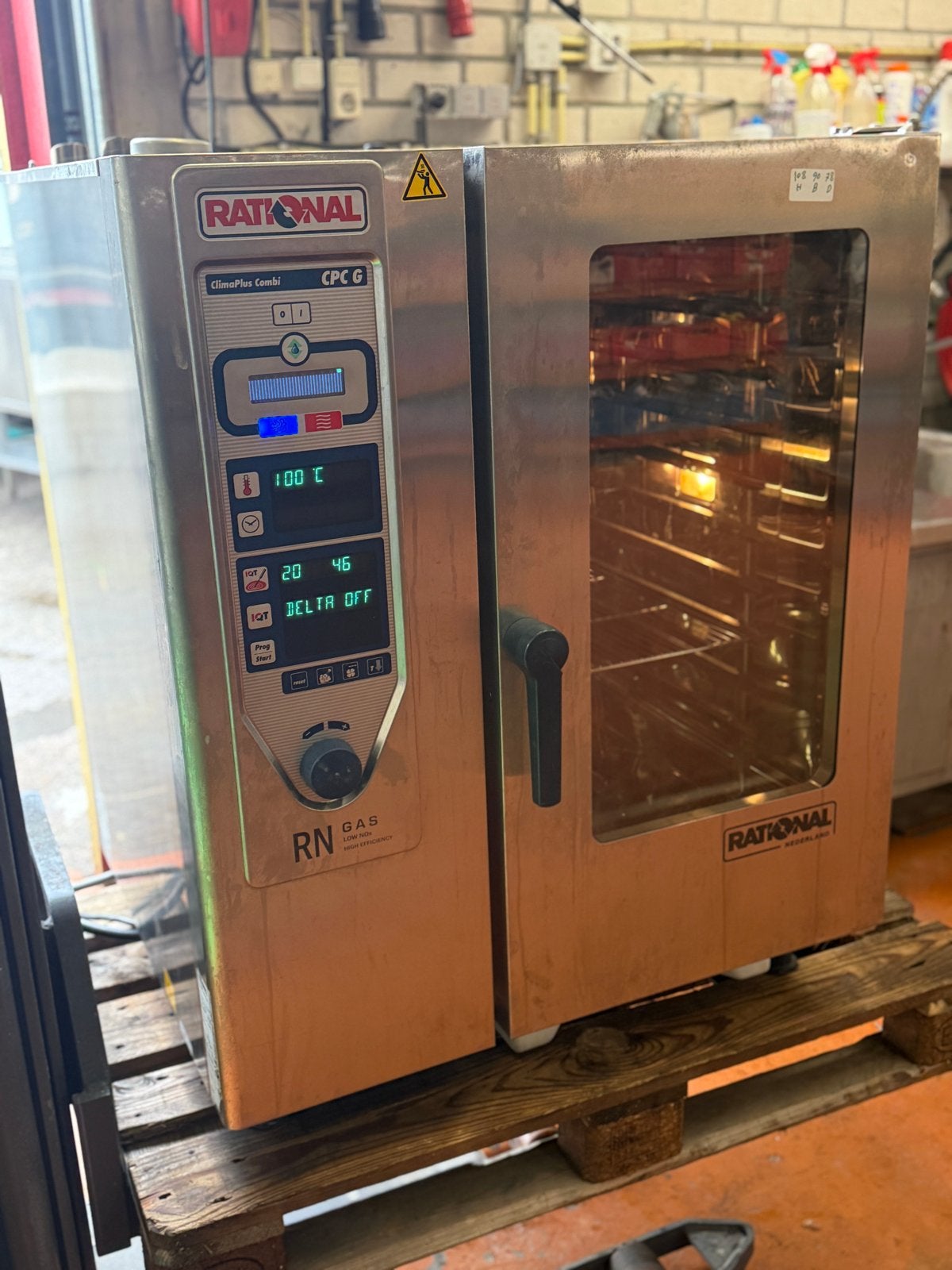 Rational Combi-Steamer CPC 101G Gas - Horeca Oven top merk, Zakelijke goederen, Ophalen of Verzenden, Gebruikt, Ovens, Magnetrons en Steamers
