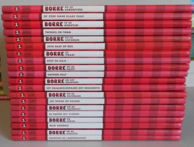 20x BORRE = groep 1 = Gestreepte boekjes / Leesclub = 1 koop, Ophalen of Verzenden, Zo goed als nieuw, Fictie algemeen