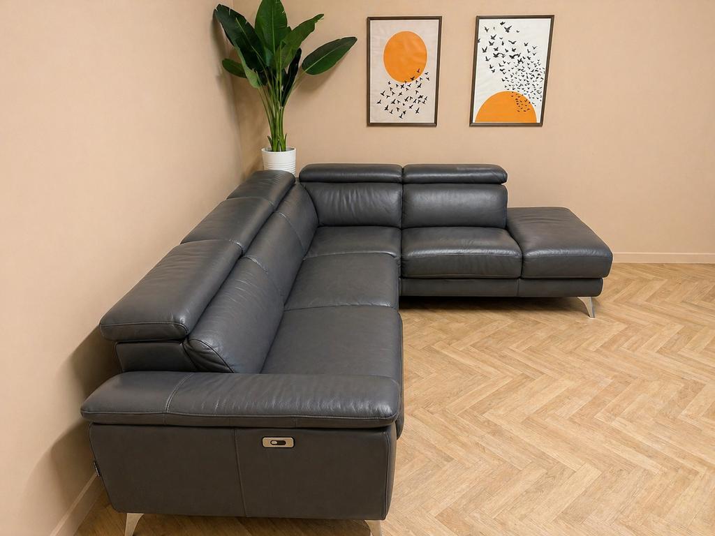 Luxe elektrische leren hoekbank – super comfortabel, Huis en Inrichting, Banken | Bankstellen, Hoekbank, 300 cm of meer, Leer