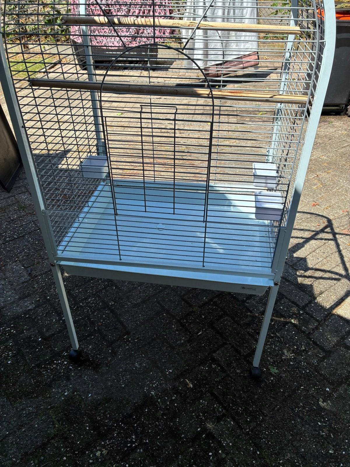 Vogelkooi, Dieren en Toebehoren, Vogels | Hokken en Kooien, Ophalen, Gebruikt, Metaal, Vogelkooi