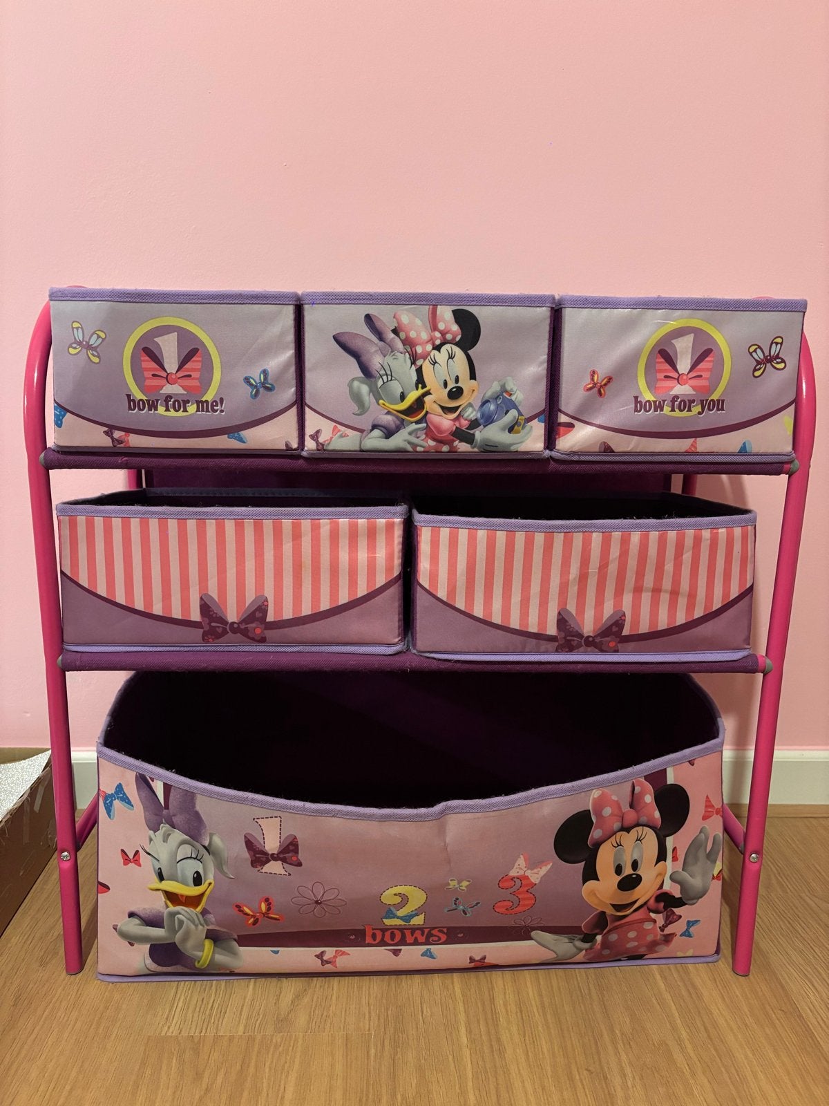 Minnie Mouse Speelgoed Opberger Kinderkamer, Ophalen, Gebruikt, Overige typen
