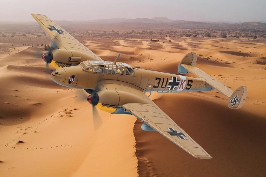 Messerschmitt Bf 110E-2 Trop ZG 26 Luftwaffe Corgi AA38511, Carmodel s.r.l. Viale Europa Unita snc info@modelcarswholesale.com