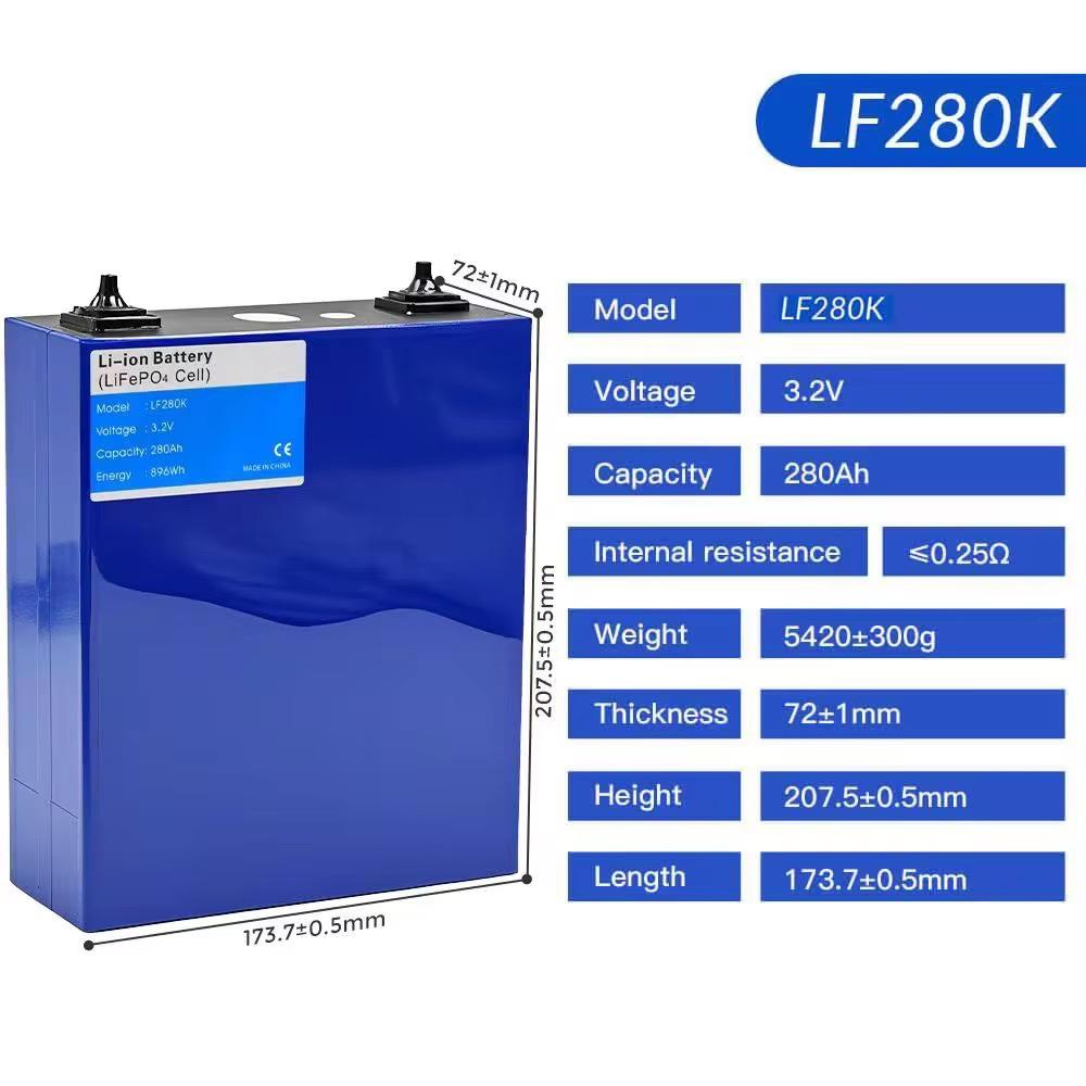EVE LiFePO4 280Ah Grade A Batterijcellen - 150 stuks, Verzenden, Nieuw
