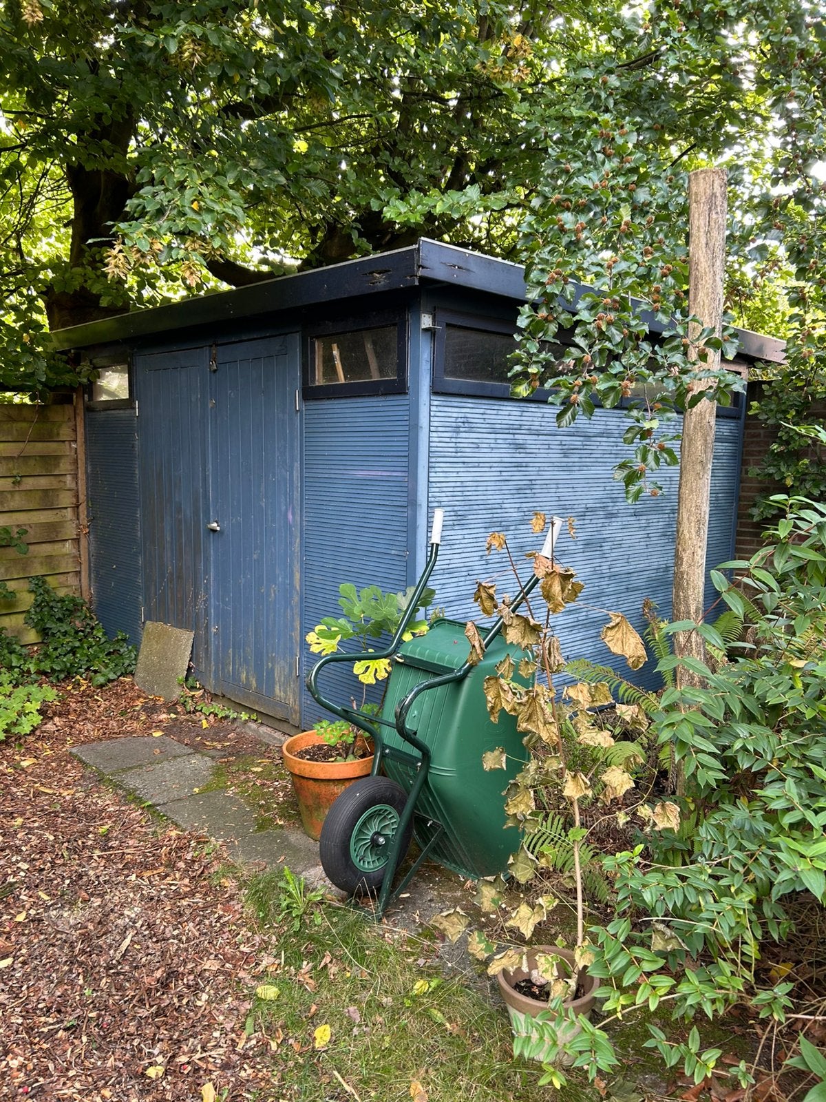 Hillhout tuinhuisje, opberging 350x350, Tuin en Terras, Tuinhuizen, Ophalen, 3 ramen of meer, 250 tot 500 cm, Schuur