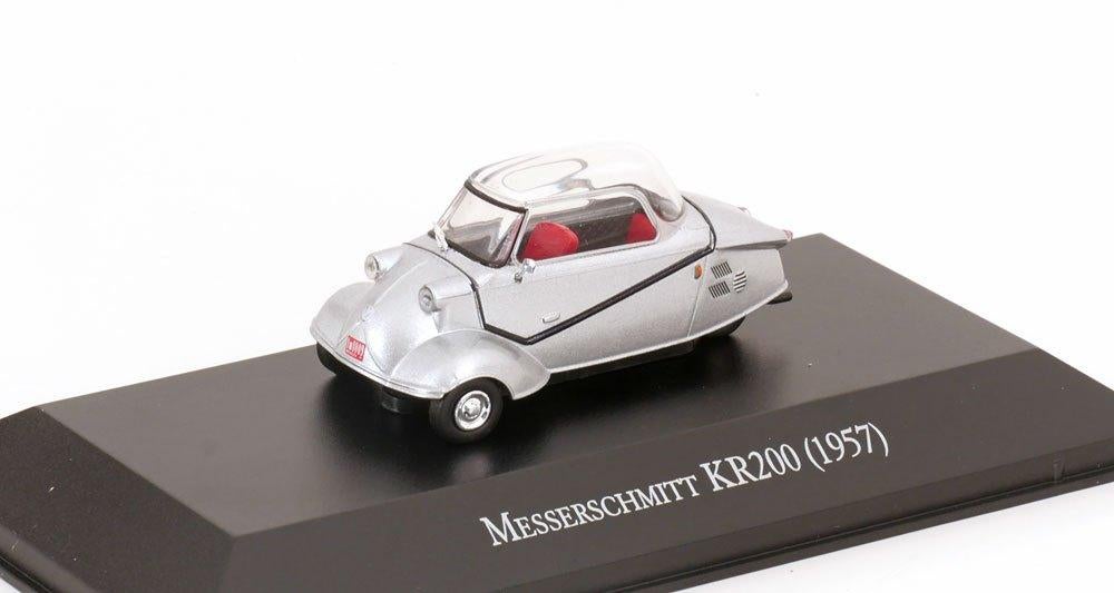 Atlas 1:43 Messerschmitt KR200, silver 1957, in blister, Overige merken, -, Nieuw, Ophalen of Verzenden