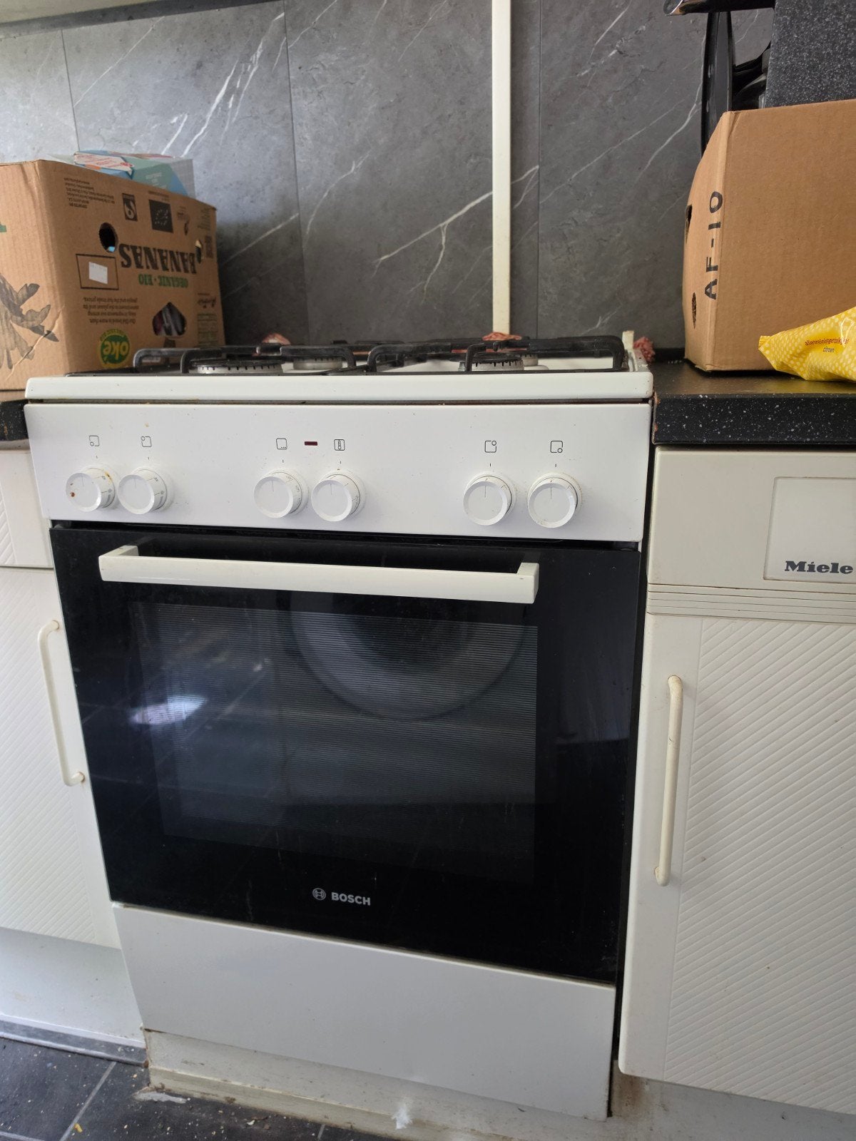 Bosch fornuis (gas) - ideaal voor nieuwe keuken!, Ophalen, Gebruikt, 60 cm of meer, 4 kookzones