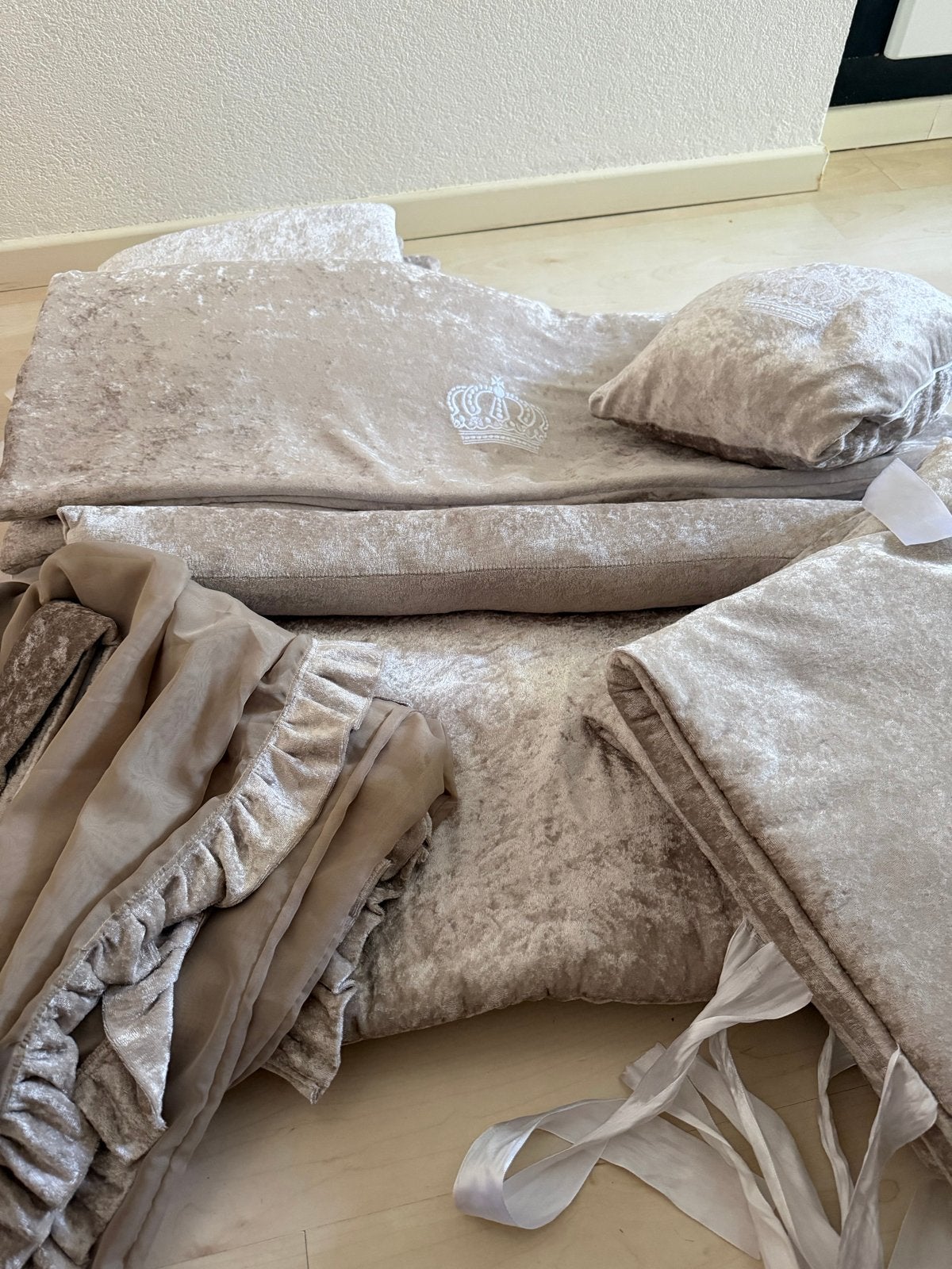 Luxe royal baby box bekleding, Ophalen, Overige merken, Jongetje of Meisje, Geborduurd