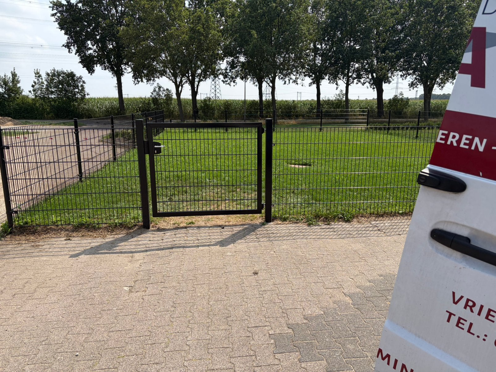 Dubbelstaafsmat hekwerk, Tuin en Terras, Ophalen of Verzenden, Zo goed als nieuw, IJzer