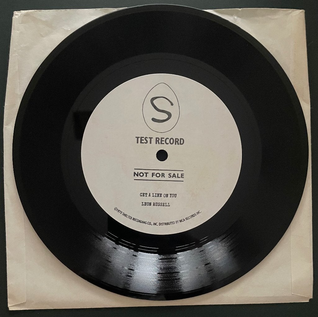 Leon Russell Mick Jagger 7” Shelter testpersing repro, Cd's en Dvd's, Gebruikt, Verzenden, 7 inch, Poprock