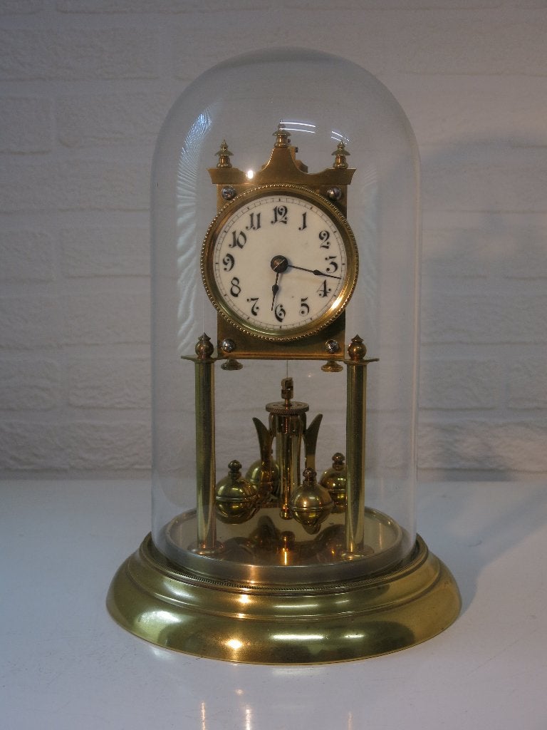 Prachtige Urania jaarpendule/stolpklok uit 1910, Antiek en Kunst, Ophalen