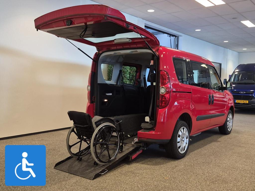 Fiat Doblo L1 Rolstoelauto XXL 160 cm 3+1, Auto's, Fiat, Multifunctioneel stuurwiel, 12 maanden, Stof, Gebruikt