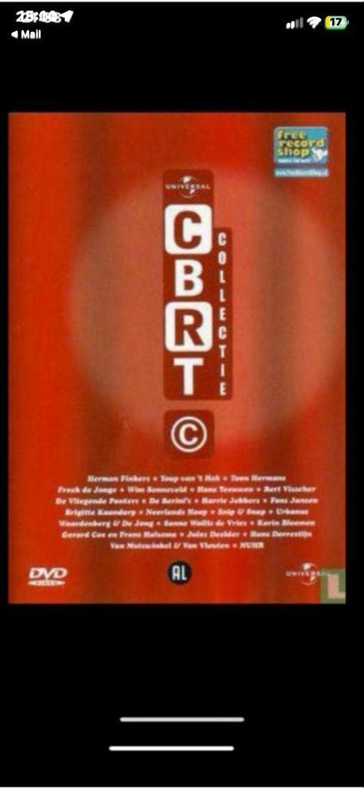 CBRT Collectie DVD - Diverse Cabaretiers, Alle leeftijden, Ophalen of Verzenden, Gebruikt, Stand-up of Theatershow