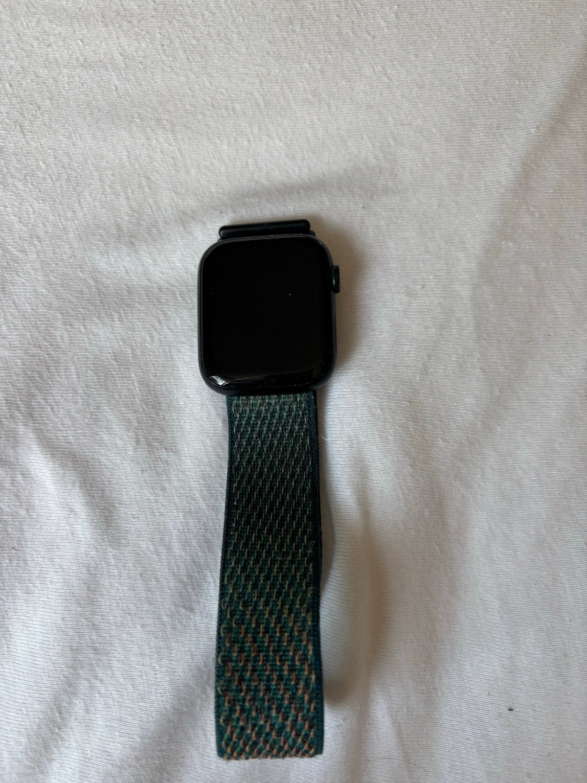 Apple Watch Series 8 met sportbandje en oplader, Hartslag, Zwart, IOS, Ophalen of Verzenden