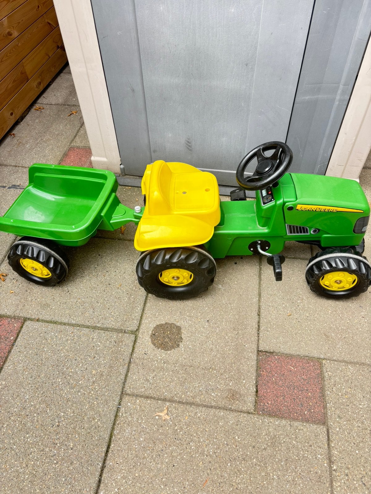John deere tractor met kar, Kinderen en Baby's, Ophalen, Zo goed als nieuw, Overige merken