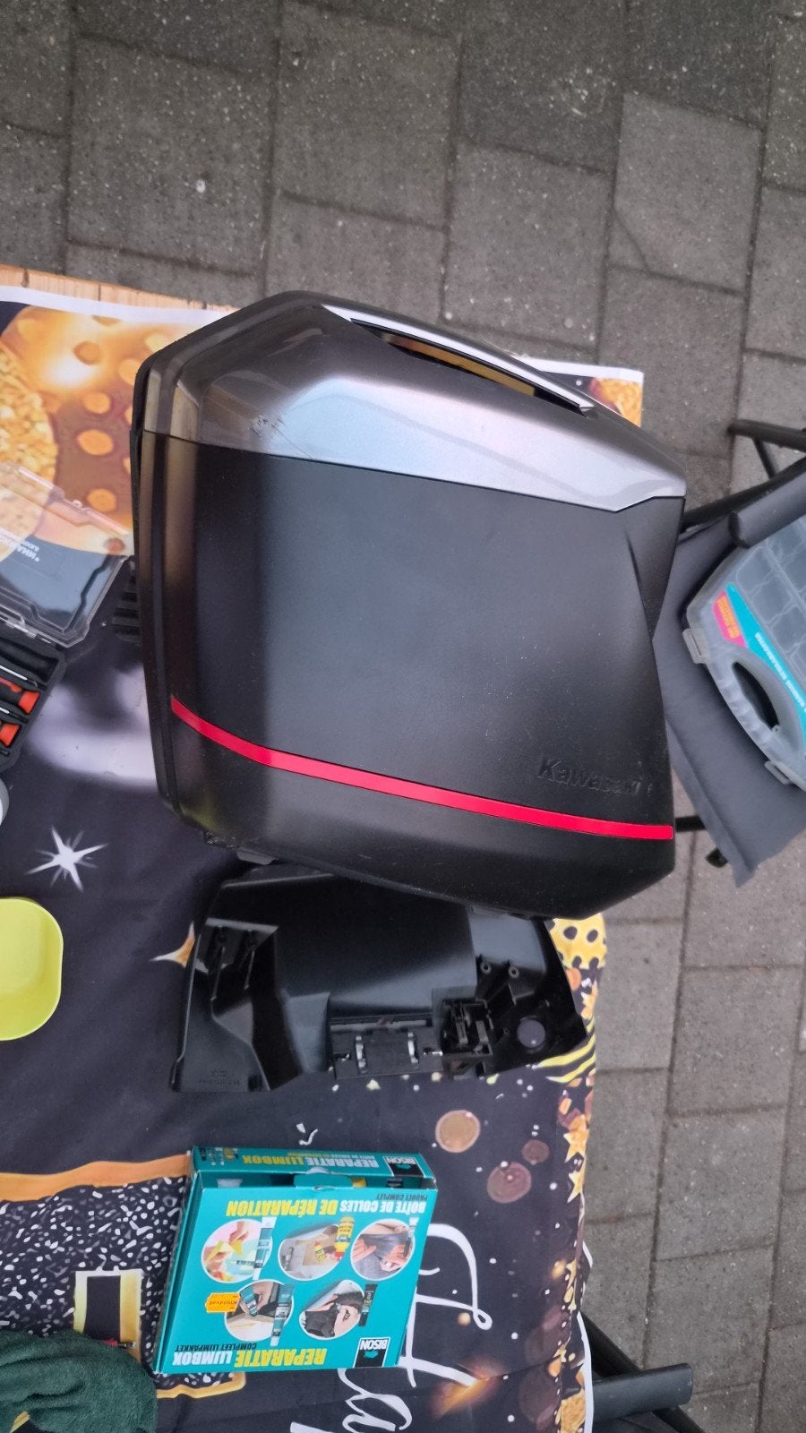 Kawasaki Versys 650 (2019) zijkoffer - defect, Ophalen, Gebruikt