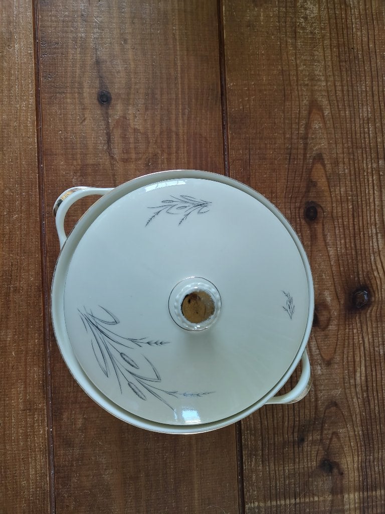 Antieke schaal met deksel, Spenzo Marion, Ophalen of Verzenden