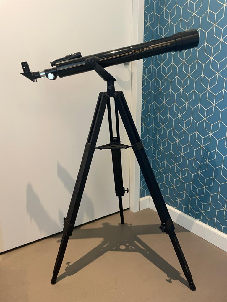 Tresco Refractor Telescoop D=60mm F=700mm met Statief, Ophalen, Gebruikt, Lenzentelescoop (refractor), Met statief