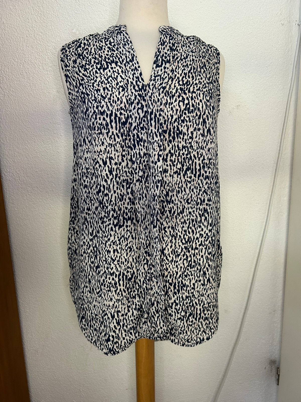 Mouwloze dames blouse | H&M | maat S/36 | als nieuw, Ophalen of Verzenden, Zo goed als nieuw, Maat 36 (S), Blauw
