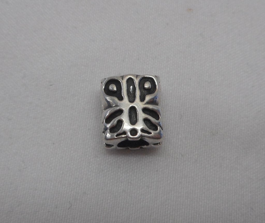 Zilveren royale Tedora bedel vlinder nr.1409, Verzenden, Zo goed als nieuw, Tedora, 1 bedel