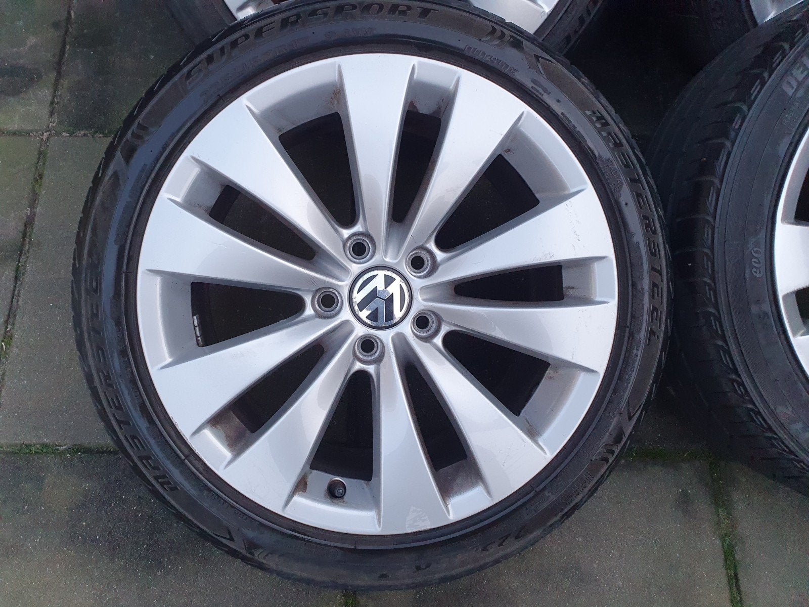 2 set VW/Seat Velgen met Banden 225 45 17 inch.5x112., Auto-onderdelen, Banden en Velgen, Ophalen, Banden en Velgen, 17 inch, Winterbanden