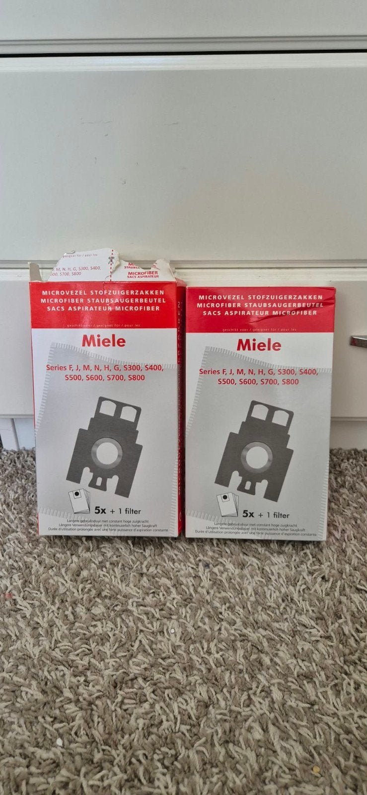 Miele Microvezel Stofzuigerzakken - 2x 5 zakken + 2 filters, Nieuw, Miele, Sledestofzuiger, Ophalen