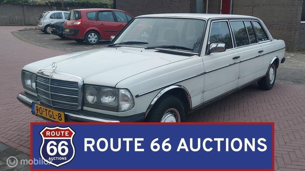 Mercedes-Benz 250 Pullman | 1984 | Route 66 Auctions, Auto's, Overige carrosserieën, Zwart, Mercedes-Benz, Bedrijf