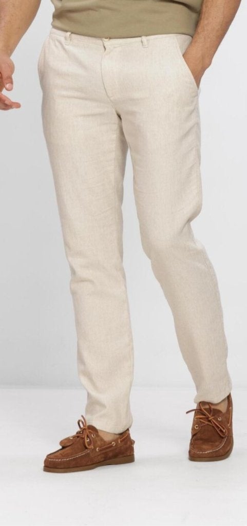 Pantalon chino Alberto beige/ecru 31/32, Beige, Nieuw, Overige maten, Ophalen of Verzenden