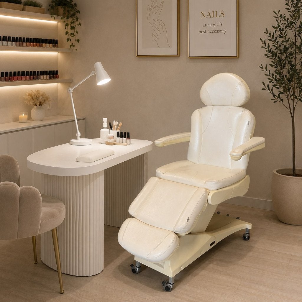 ✅ Bentlon Bronze Behandelstoel Wit Manicure Pedicure, Niet ingevuld, Gebruikt, Massagetafel, Niet ingevuld