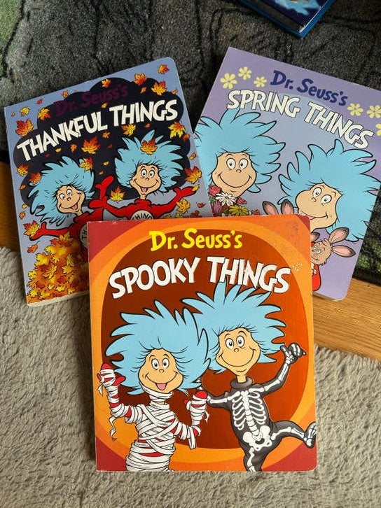 Dr. Seuss's Spooky, Thankful & Spring Things Boekenset, Boeken, Fictie algemeen, Jongen of Meisje, Ophalen of Verzenden, Zo goed als nieuw