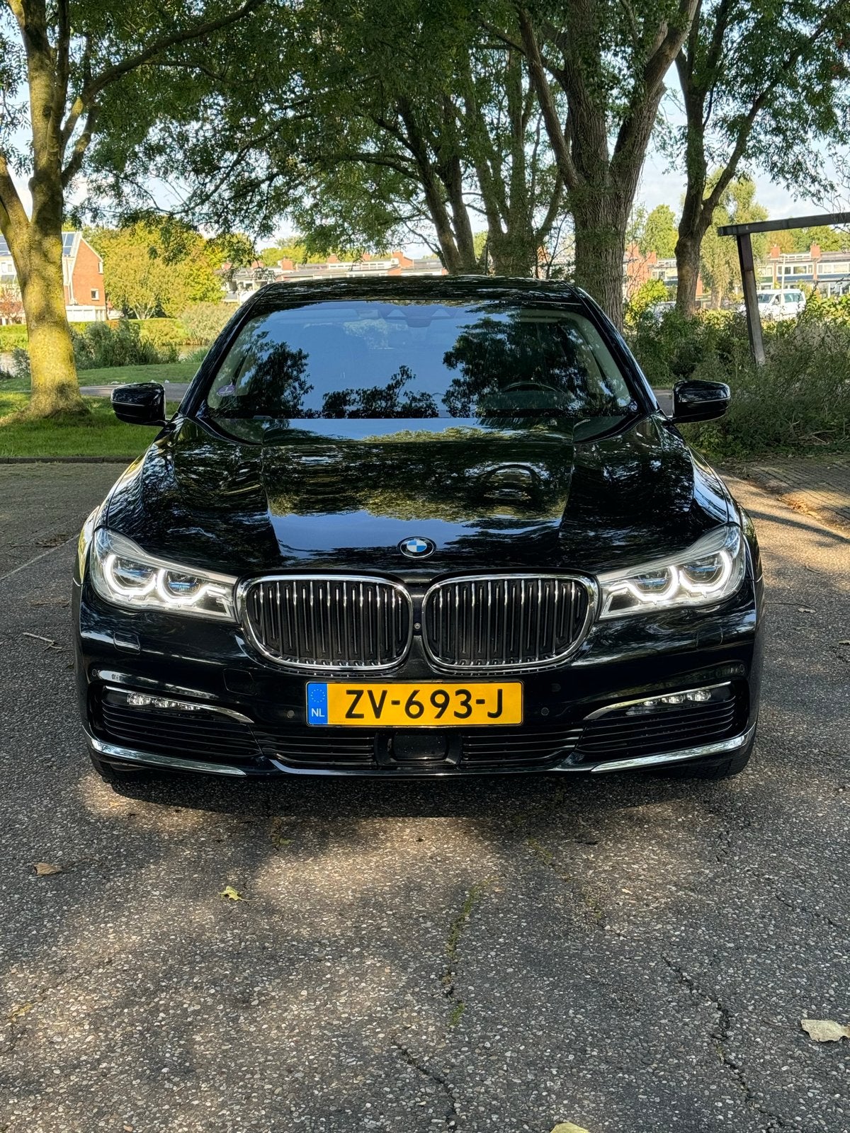 BMW 7-Serie 740i 326pk Aut 2018 Zwart, Auto's, Automaat, 1700 kg, Zwart, Particulier