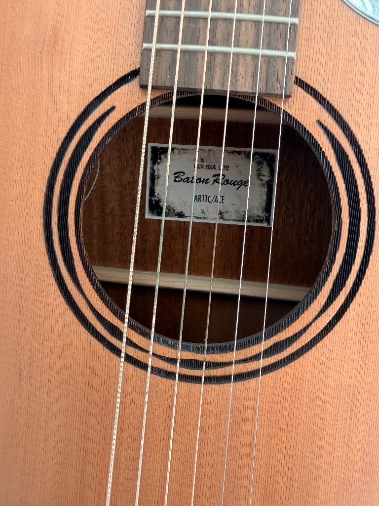 Barón Rouge akoestische gitaar incl. Luxe hoes, Ophalen of Verzenden, Zo goed als nieuw, Klassieke of Spaanse gitaar