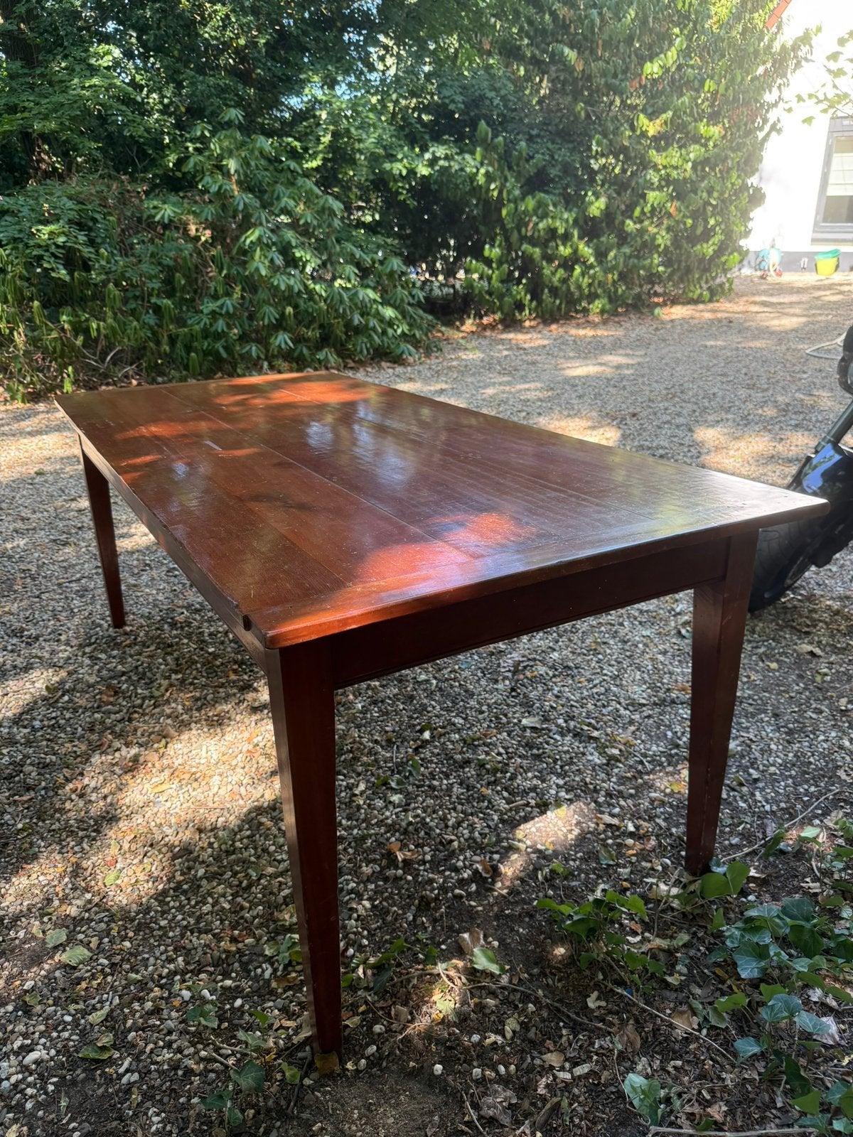 Kersenhouten eettafel 200 cm bij 90 cm 74 hoog, Ophalen