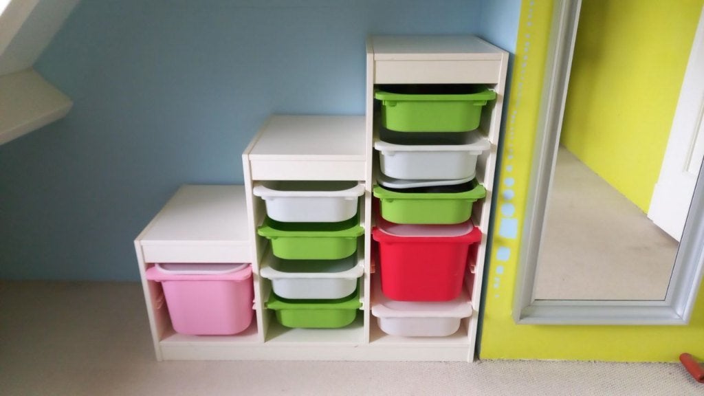 Ikea kinder kast (getrapt) 2x, Ophalen, Gebruikt, 100 tot 150 cm, 50 tot 100 cm