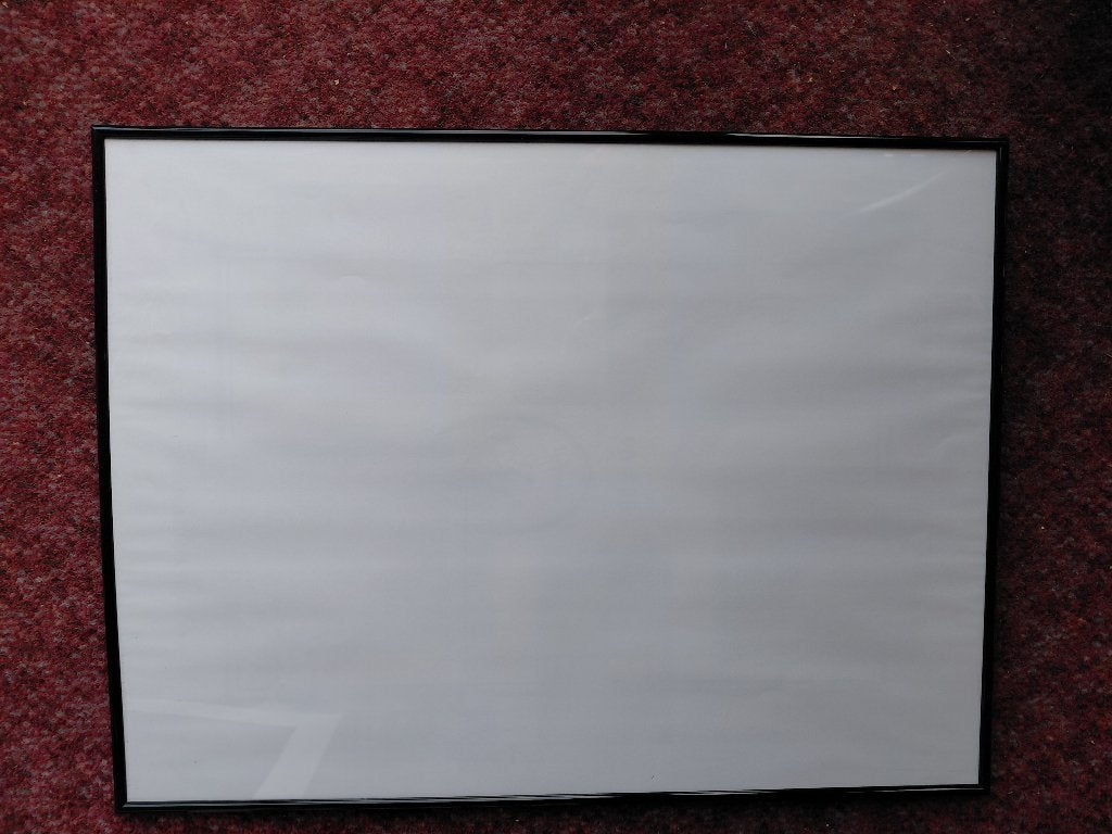fotolijst 61 x 81 cm, zwart kunstof rand, Ophalen, Met ophangkoord, Standaard fotolijst, Zo goed als nieuw