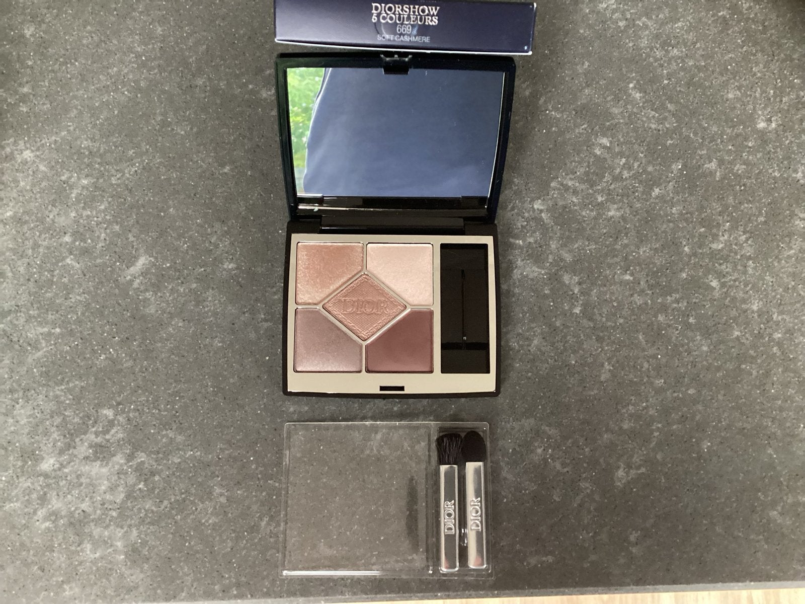 Dior Oogschaduwpalet 669 soft cashmere, Ogen, Bruin, Ophalen of Verzenden, Zo goed als nieuw