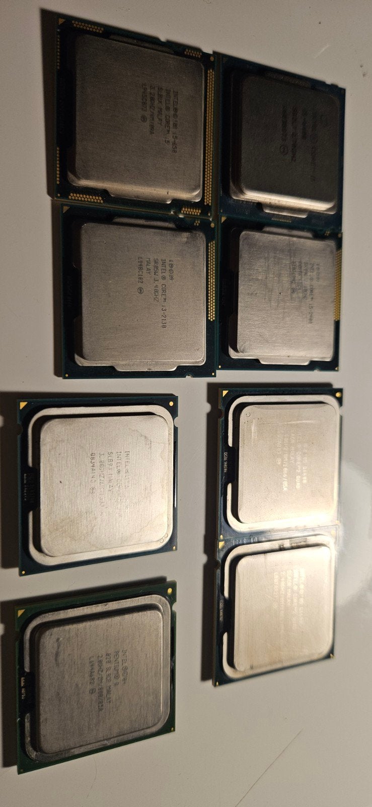 8x Partij Oudere Intel CPU's - Core i3, i5, Core 2 Duo/Quad, Minder dan 2 Ghz, Ophalen of Verzenden, 2-core, Intel Core i3, i5, Core 2 Duo, Core 2 Quad