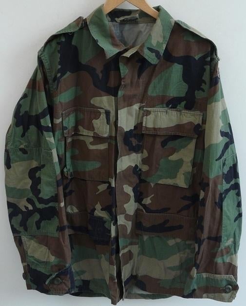 Jas, Korps Mariniers, M81 Woodland Camo, maat: 7080/8494.(2), Ophalen of Verzenden, Marine, Nederland, Kleding of Schoenen