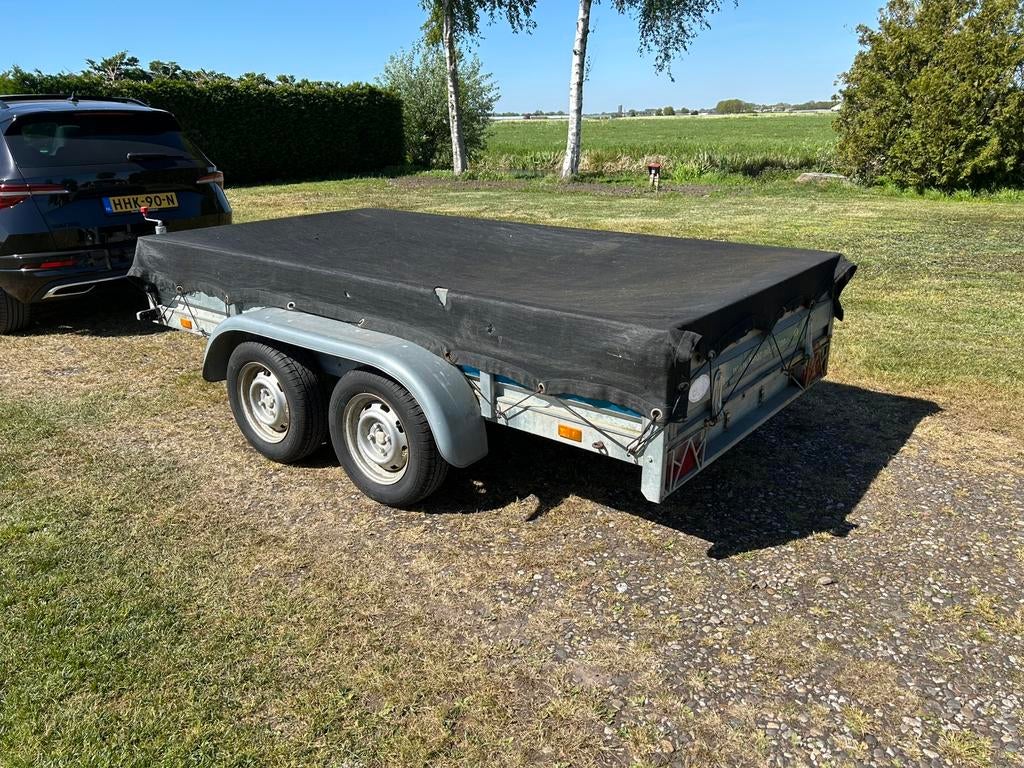 Ongeremde tandemasser 301x151x32cm., Auto diversen, Aanhangers en Bagagewagens, Ophalen, Gebruikt
