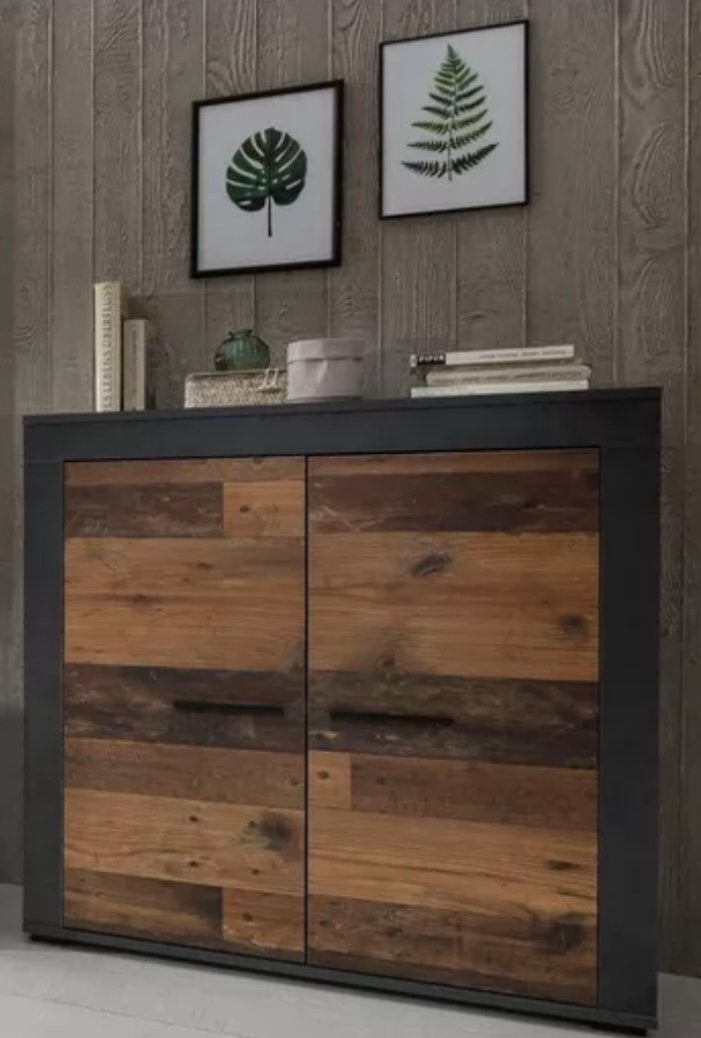 Leuke kast bruin gemeleerd/betonlook, Ophalen, Met deur(en), 50 tot 100 cm, Zo goed als nieuw