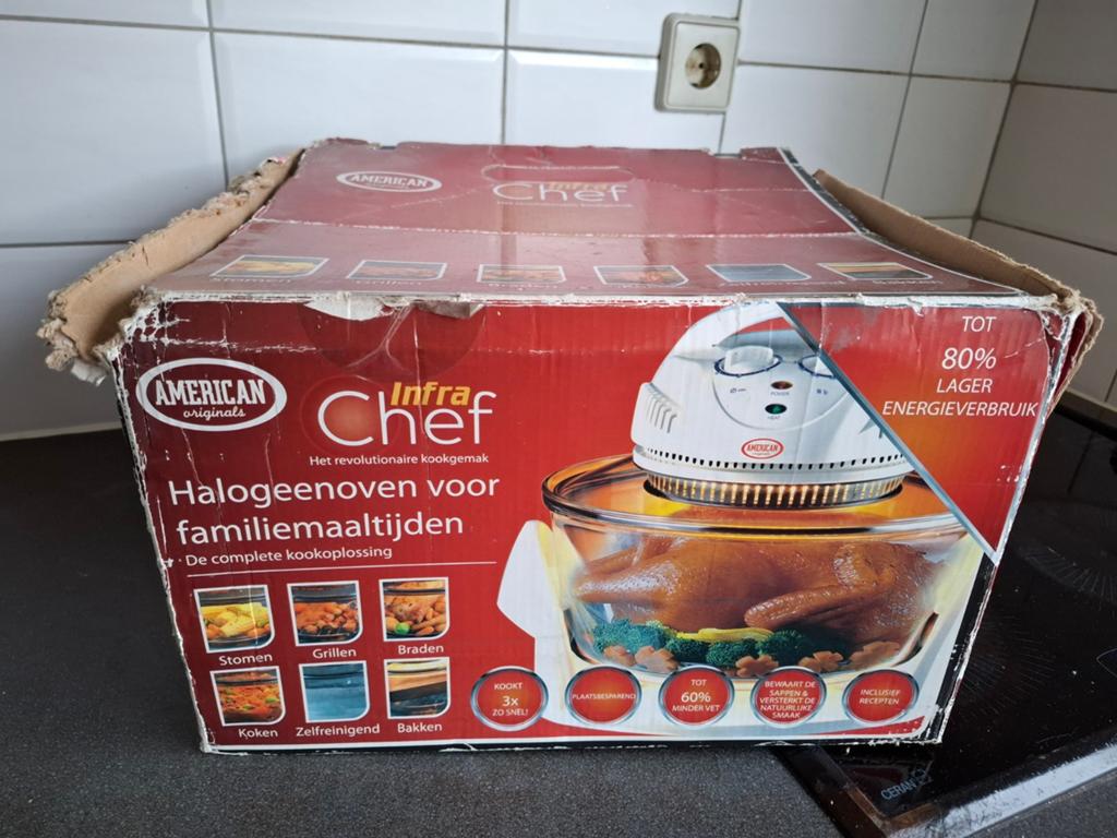 American Infra Chef Halogeenoven - Zo goed als nieuw, Witgoed en Apparatuur, Ovens, Ophalen, Minder dan 45 cm, Overige merken