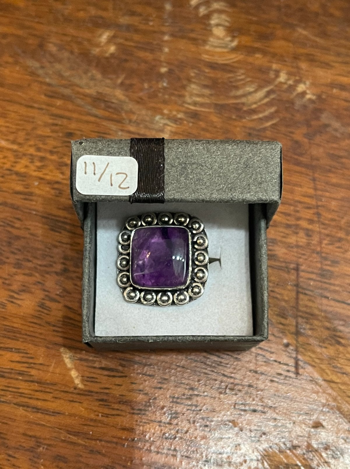 Ring amethist maat 11/12, Sieraden, Tassen en Uiterlijk, Antieke sieraden, Ophalen of Verzenden, Goud