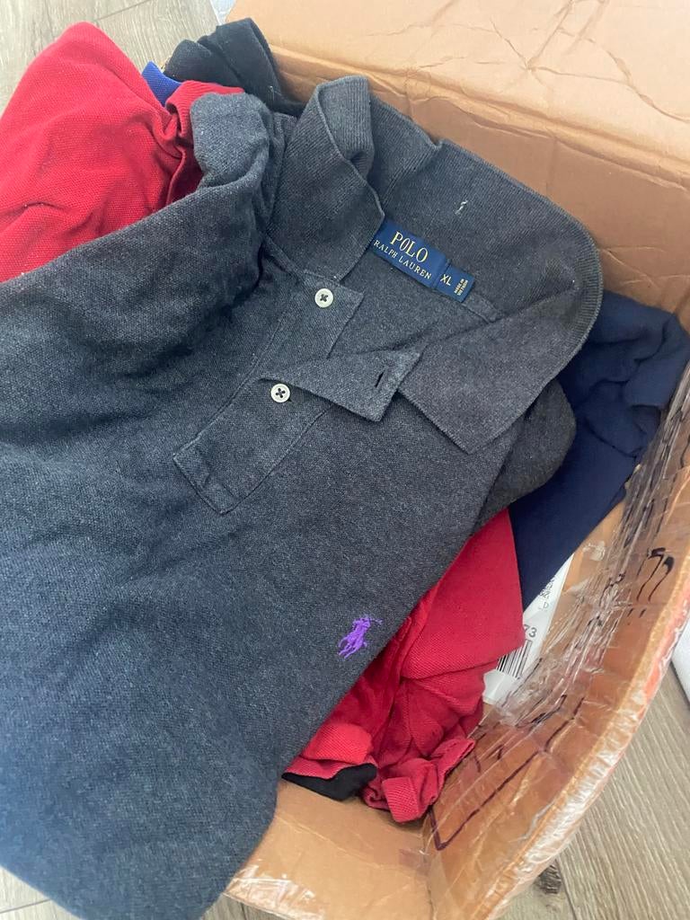 Doos vol vintage Ralph Lauren Polo's, Ophalen of Verzenden, Gedragen, Overige maten, Overige kleuren