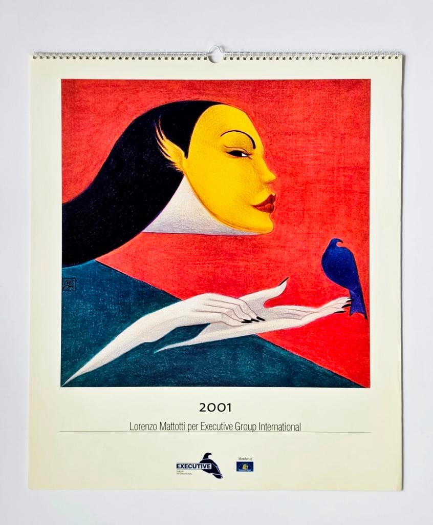 "Lorenzo Mattotti" Corporate Art Calendar '2001, Antiek en Kunst, Ophalen of Verzenden